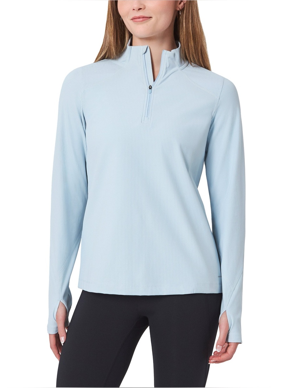 Mondetta Pale Blue Quarter-Zip Top